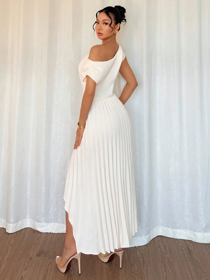 Rochie maxi SHEIN, crem