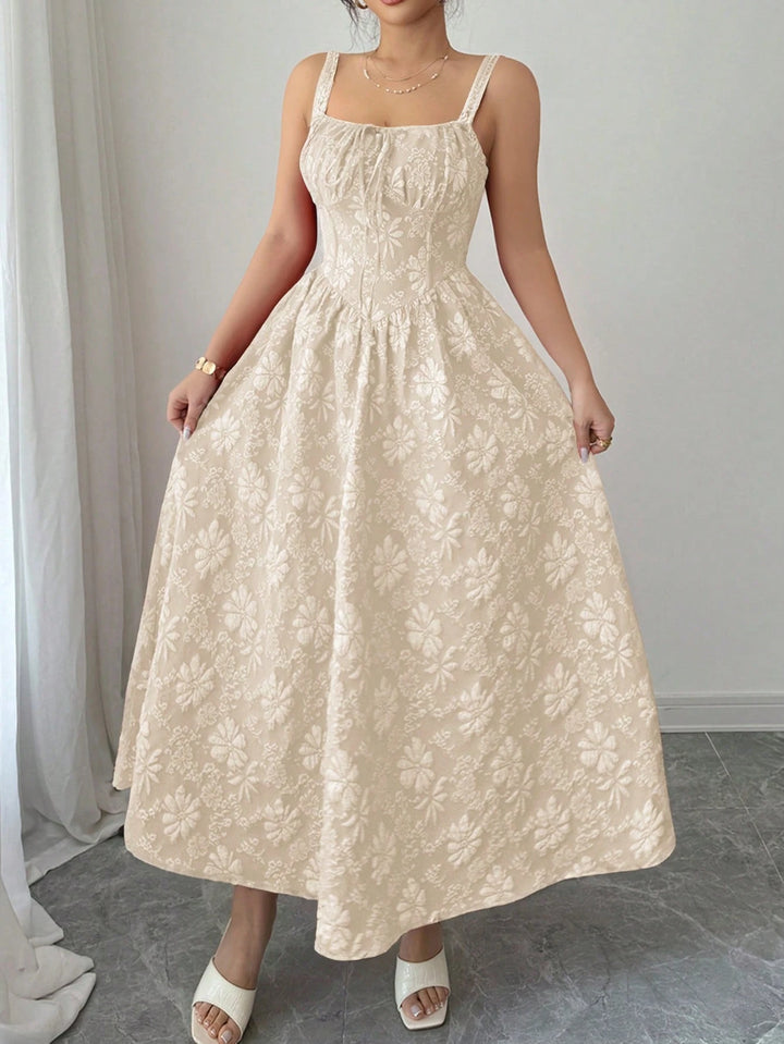Rochie maxi SHEIN, crem