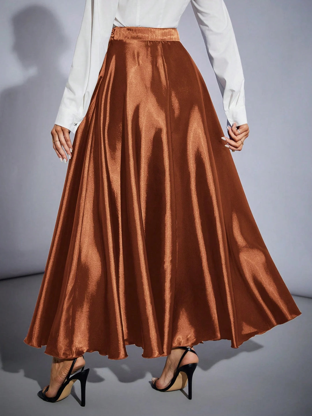 SHEIN maxi szoknya, barna