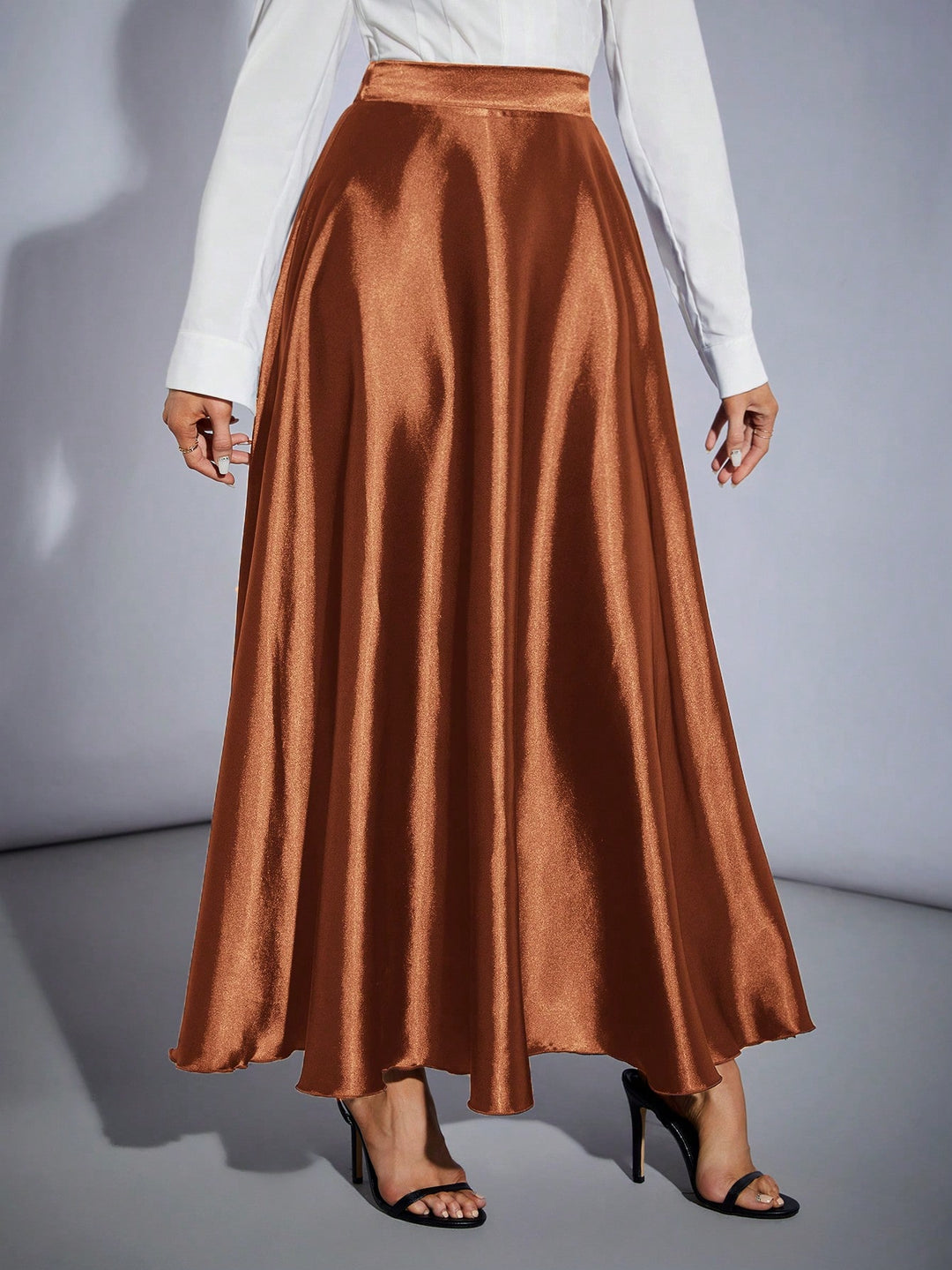 SHEIN maxi szoknya, barna