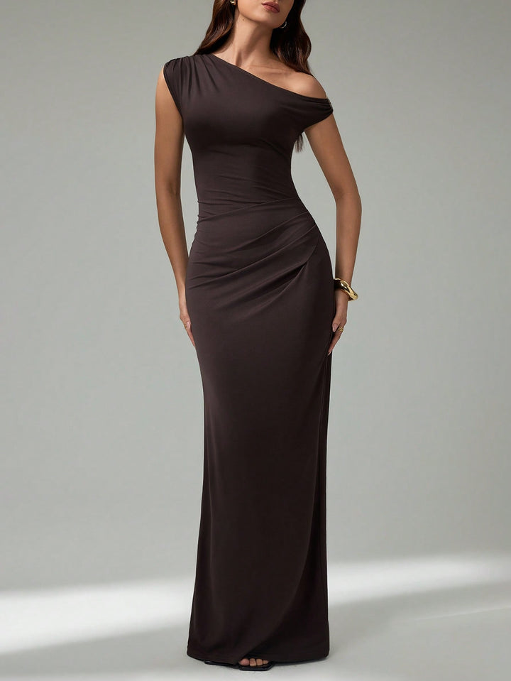 Rochie maxi SHEIN, maro