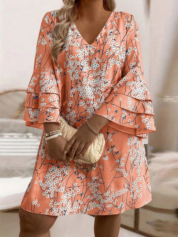 Rochie mini SHEIN CURVE+, mix culori