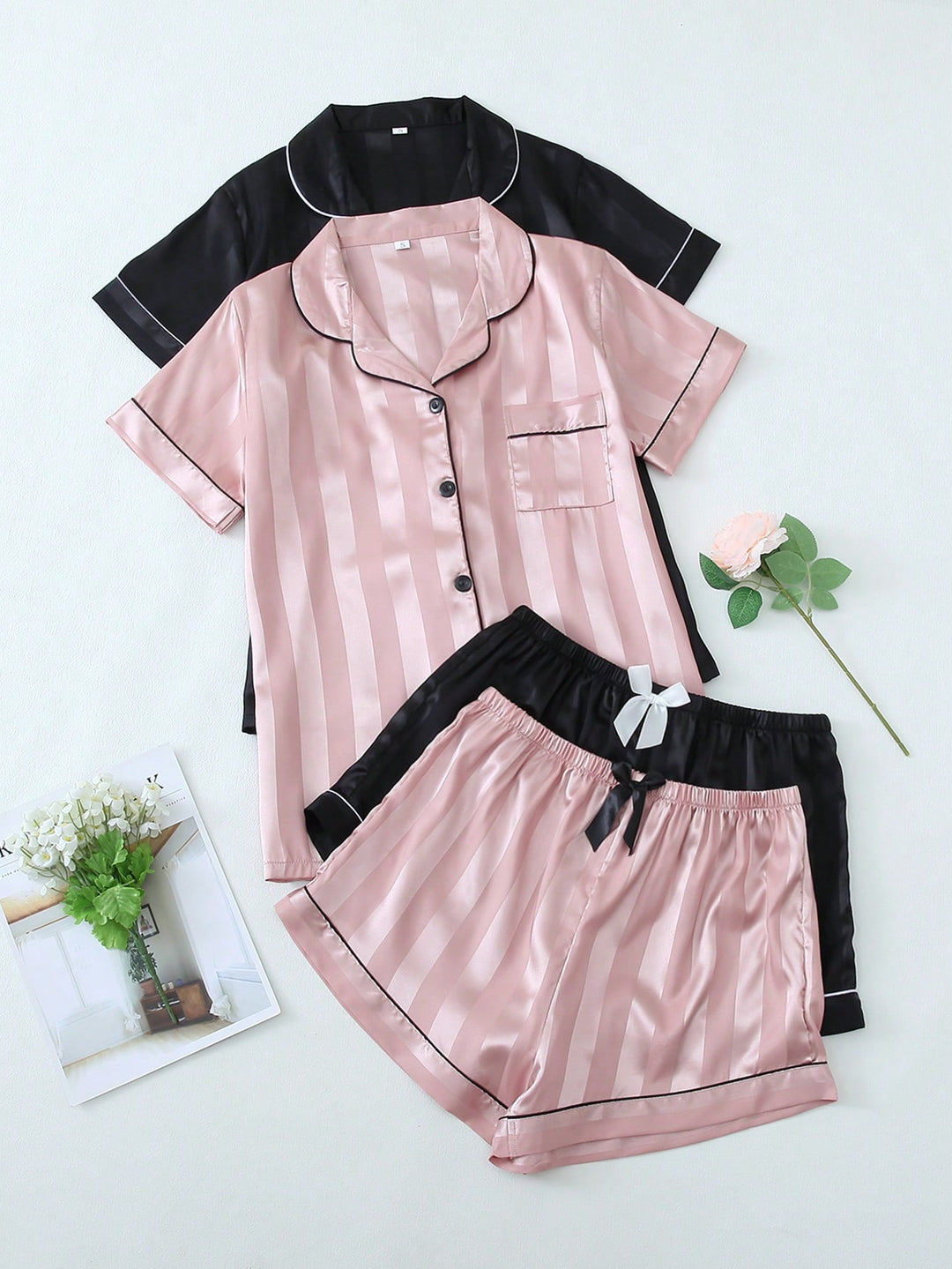 Set compleuri pijamale SHEIN, mix culori