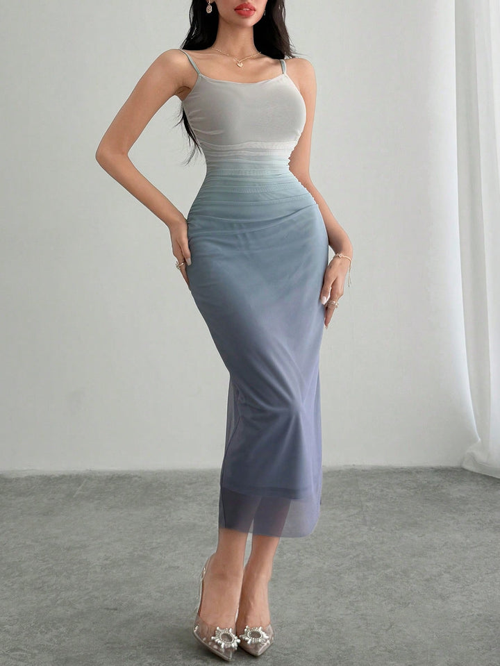Rochie maxi SHEIN, albastru