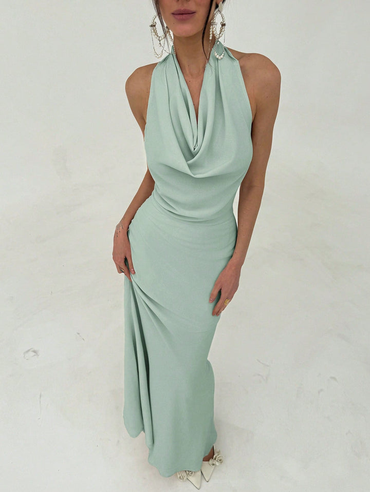 Rochie maxi SHEIN, verde