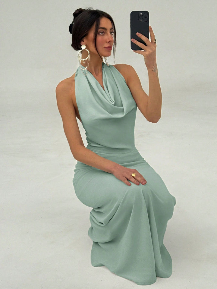 Rochie maxi SHEIN, verde