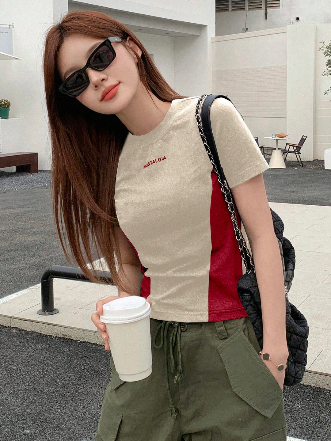 Tricou SHEIN, bej