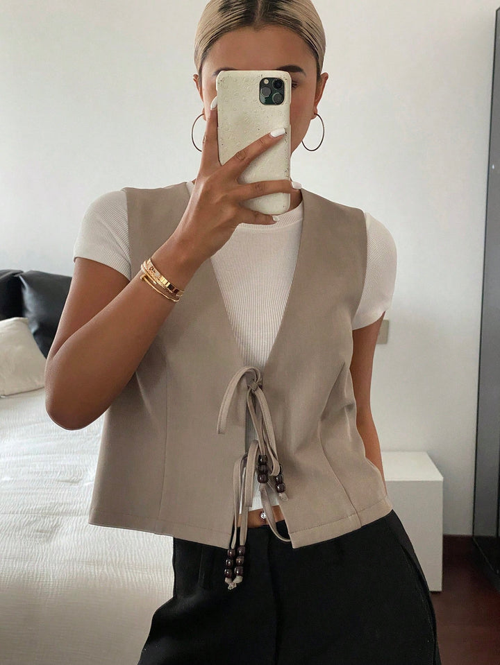 SHEIN mellény, bézs