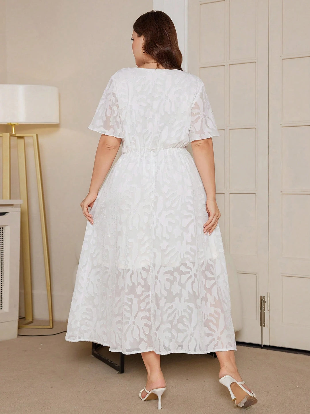 Rochie maxi SHEIN, alb