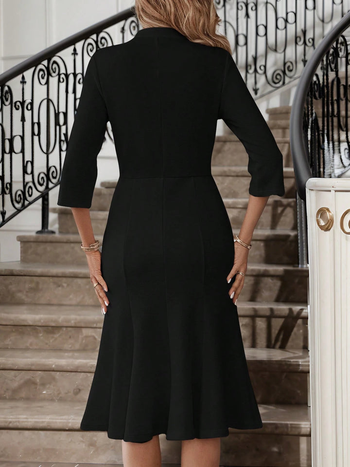 Rochie midi SHEIN, negru