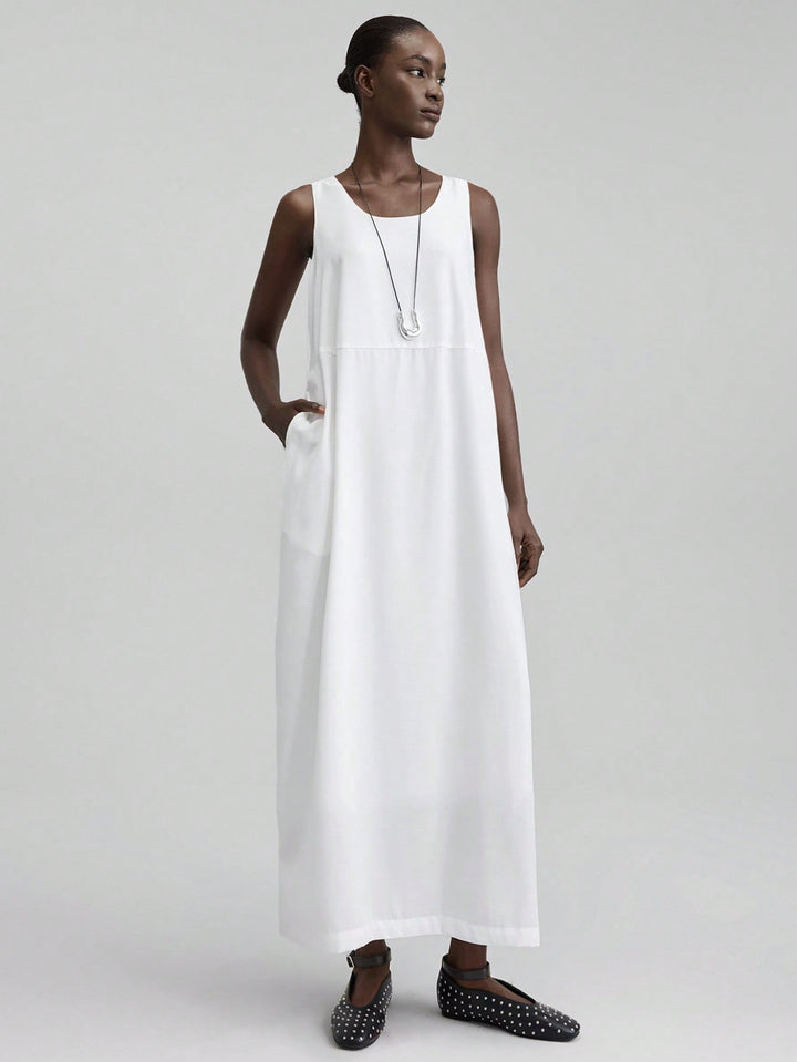 Rochie maxi SHEIN, alb
