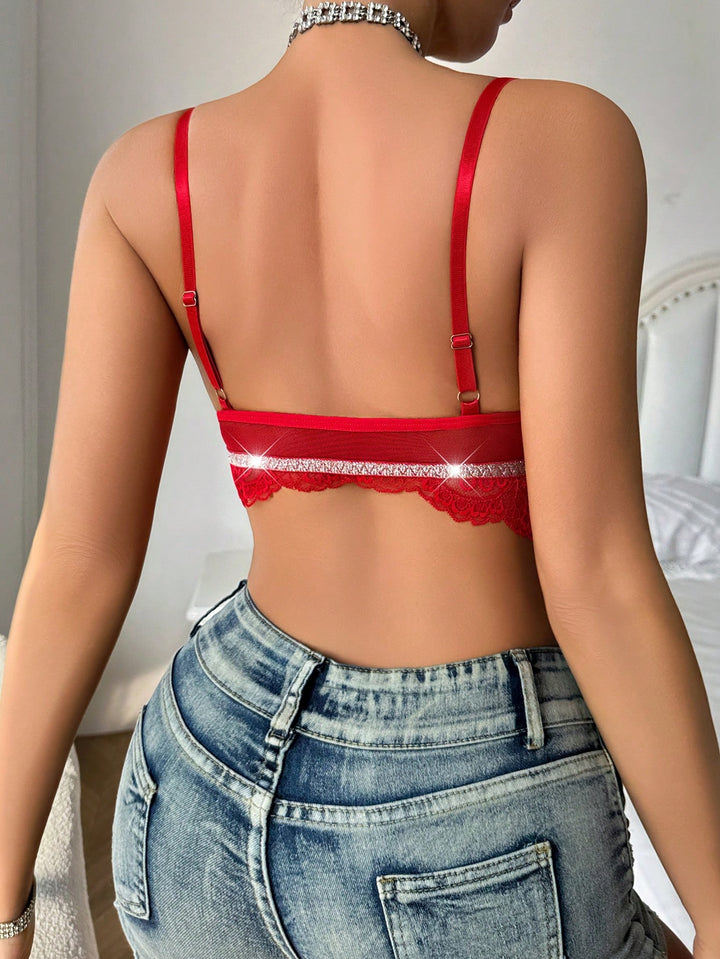 SHEIN melltartó, piros