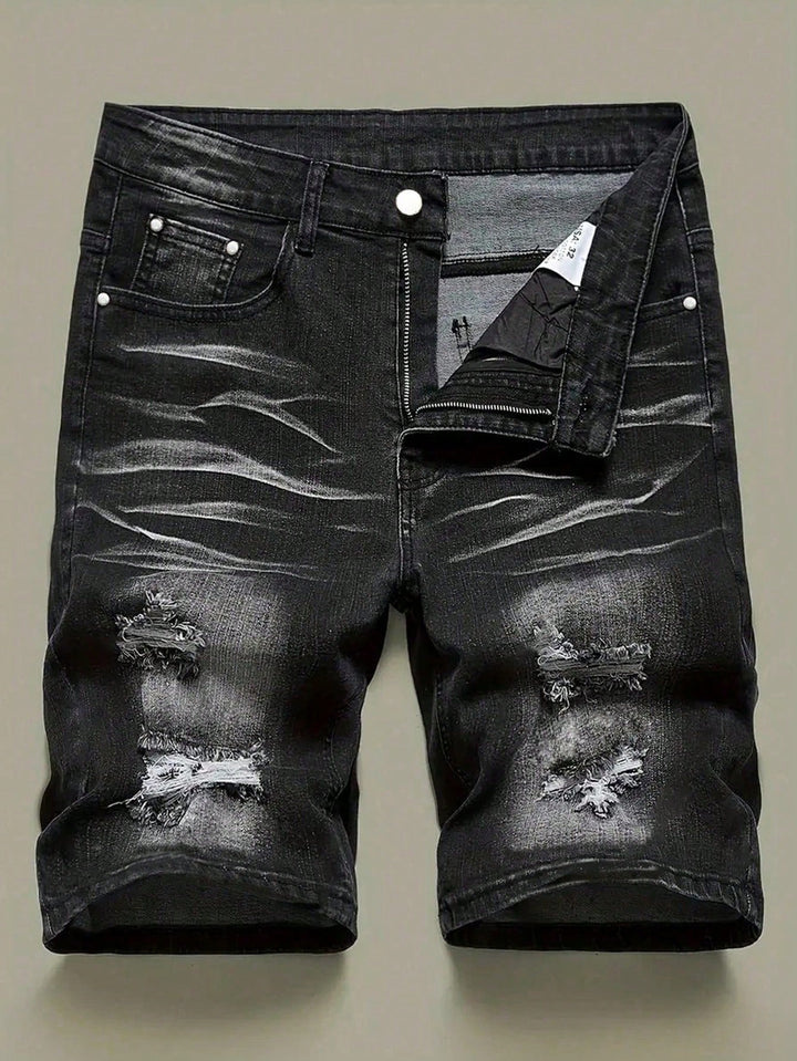 Pantaloni scurți de blugi SHEIN, gri
