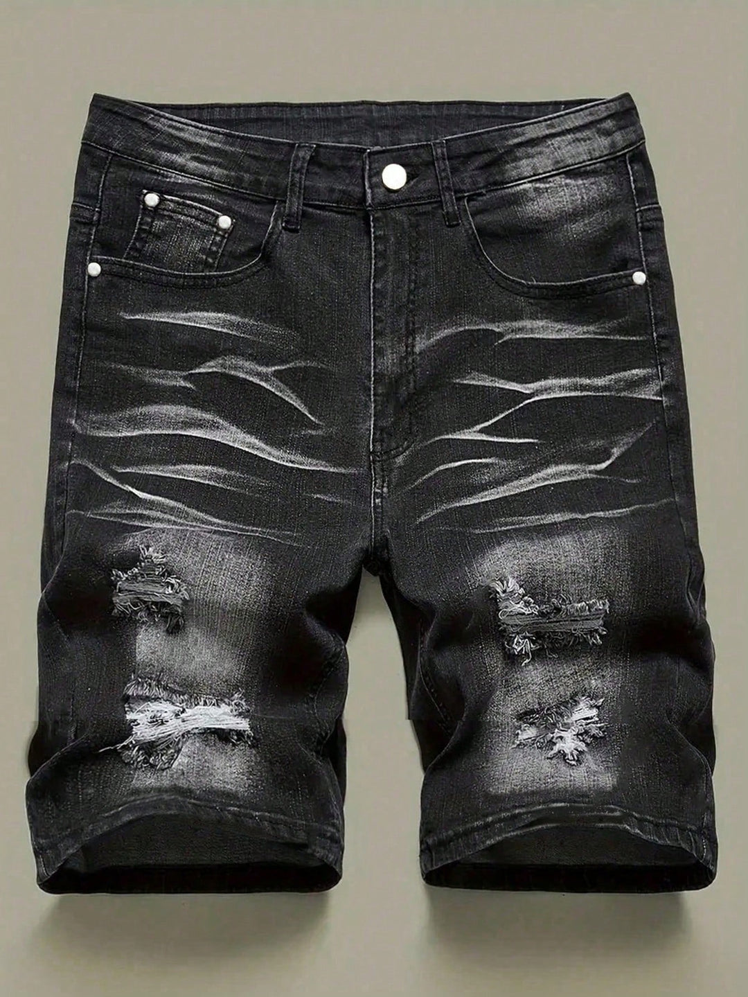Pantaloni scurți de blugi SHEIN, gri