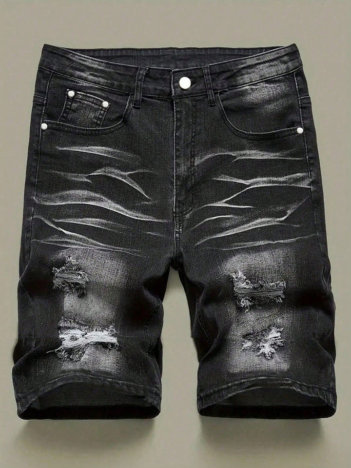 Pantaloni scurți de blugi SHEIN, gri