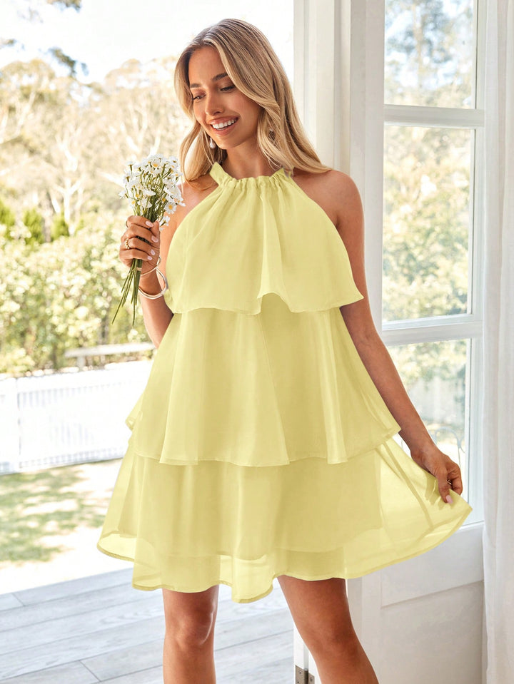 Rochie scurtă SHEIN, galben