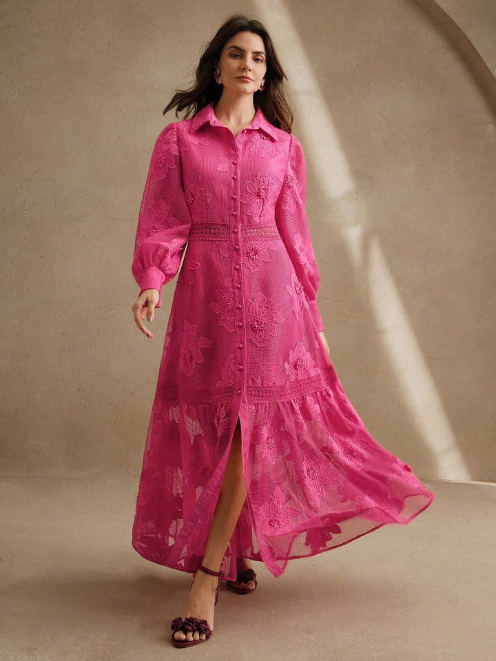 Rochie maxi SHEIN, roz