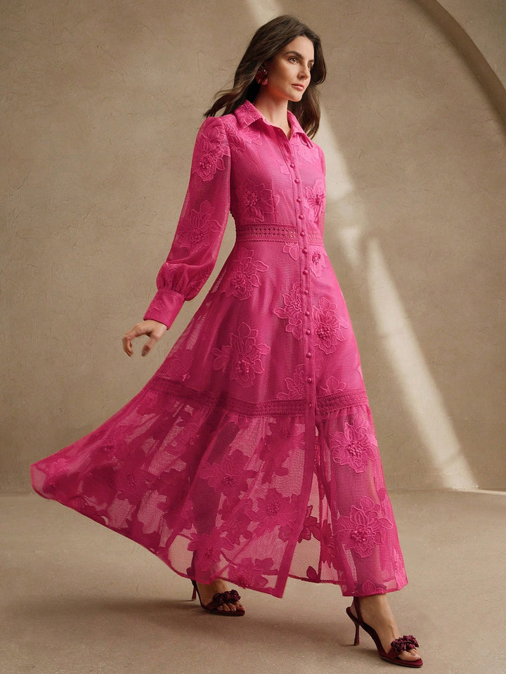 Rochie maxi SHEIN, roz