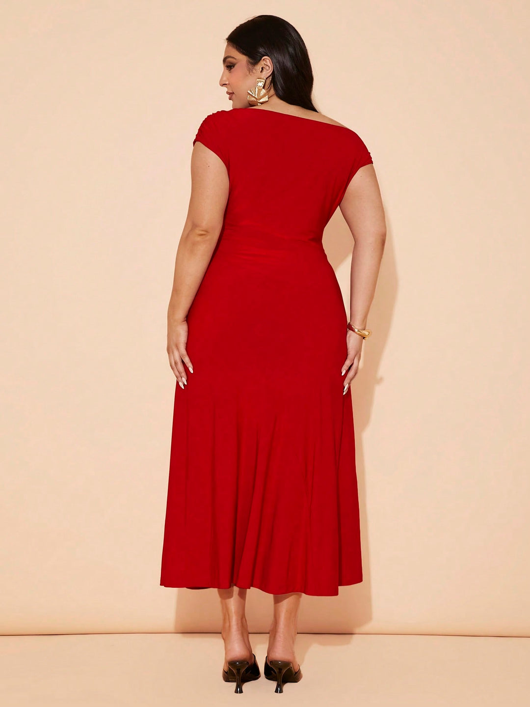 SHEIN maxi ruha, piros