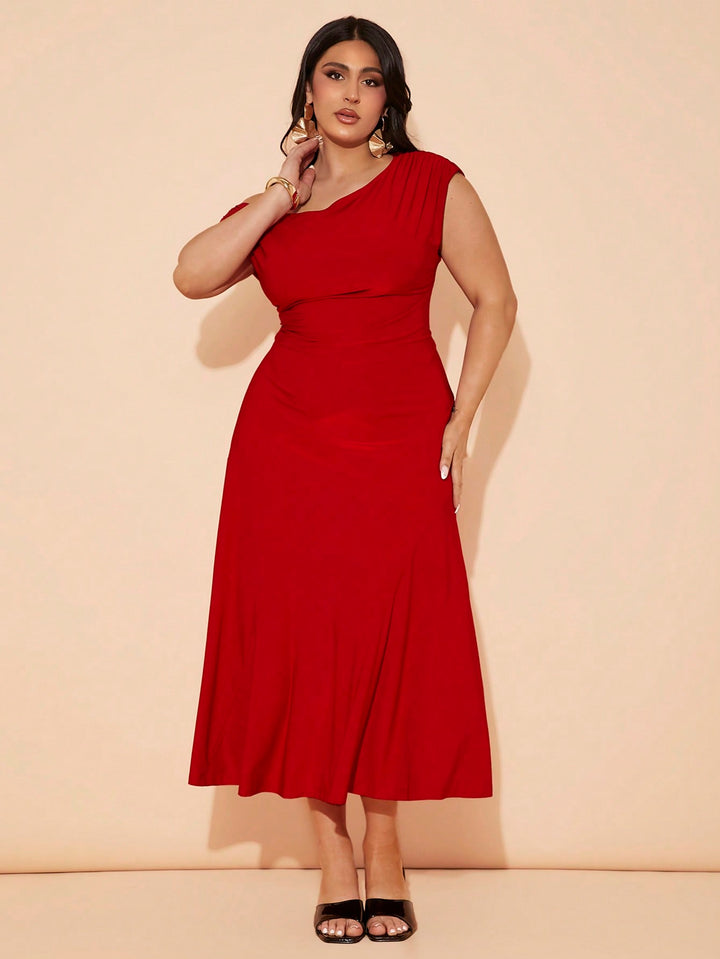 SHEIN maxi ruha, piros