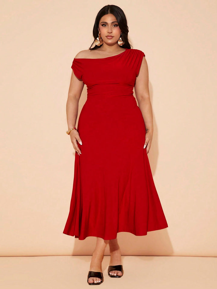 SHEIN maxi ruha, piros