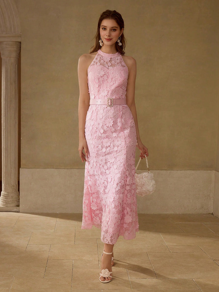 Rochie maxi SHEIN, roz