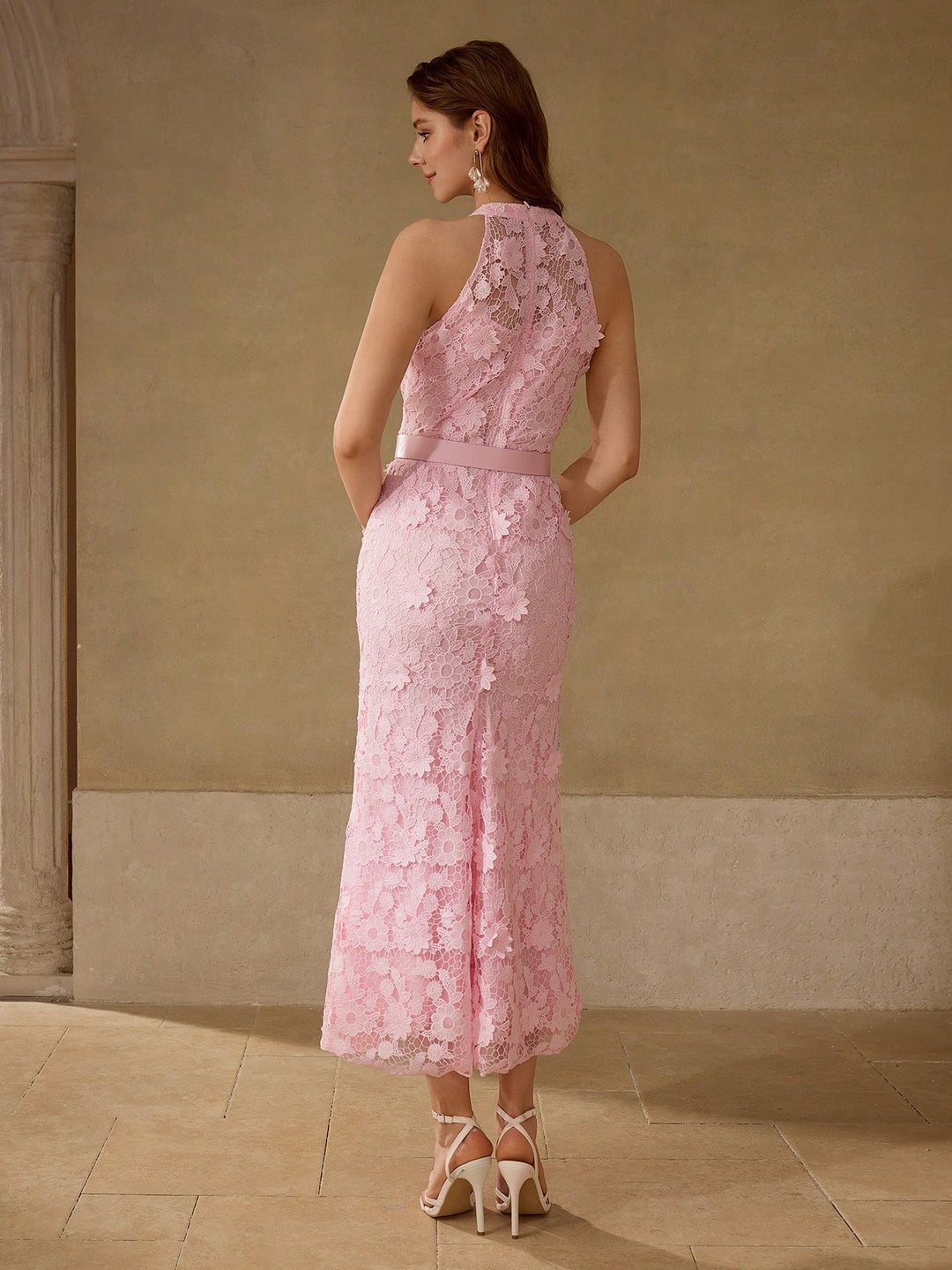Rochie maxi SHEIN, roz