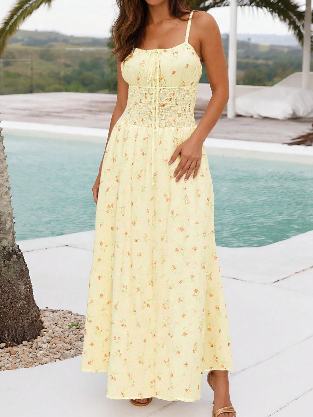 Rochie maxi SHEIN, galben