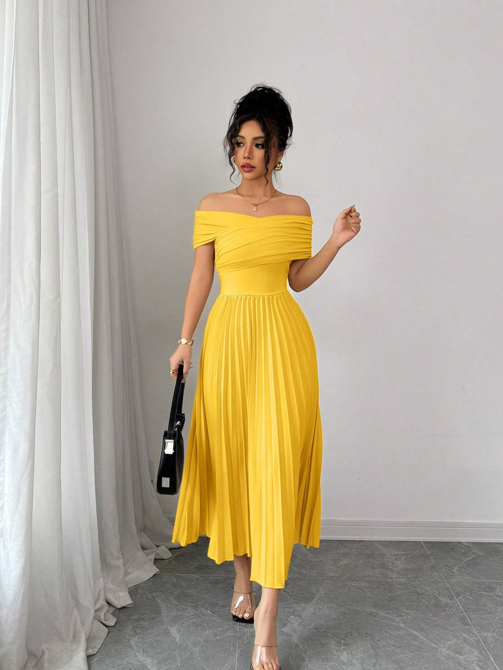 Rochie maxi SHEIN, galben