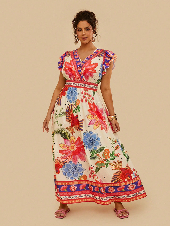 Rochie maxi SHEIN, mix culori