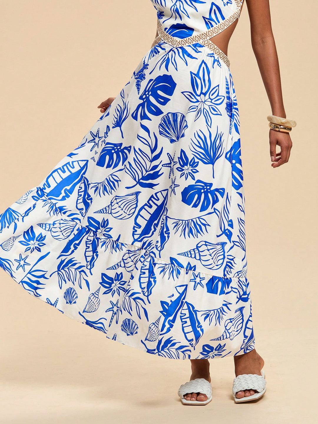 SHEIN maxi ruha, kék