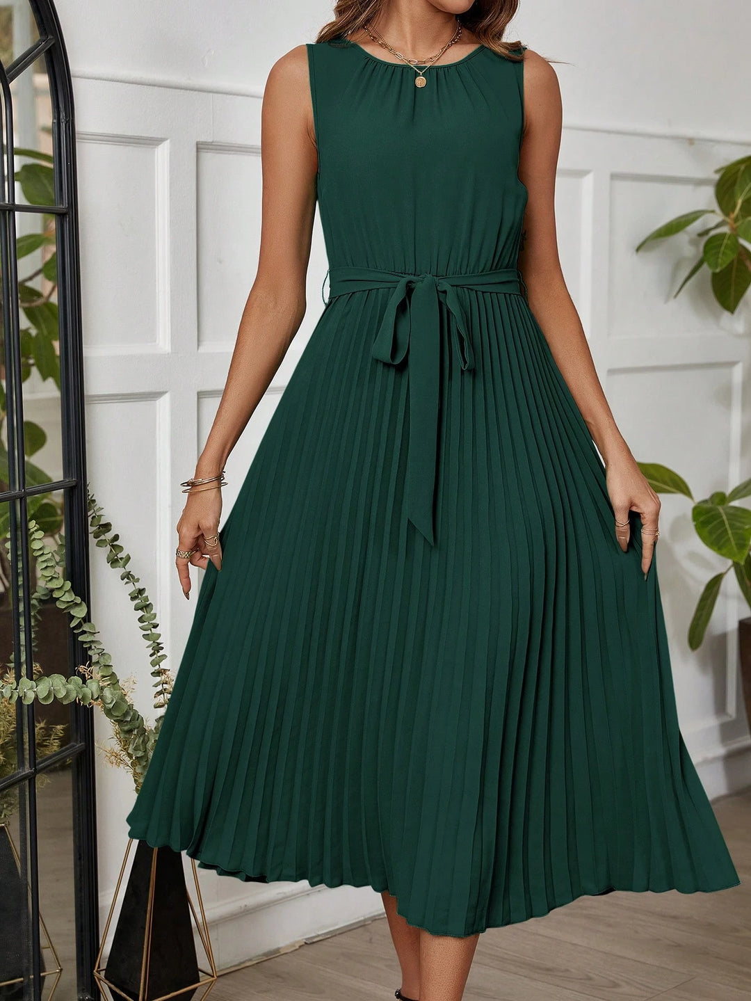 Rochie midi Shein, verde