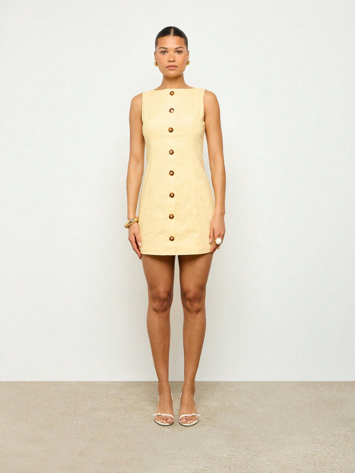 Rochie mini SHEIN, galben