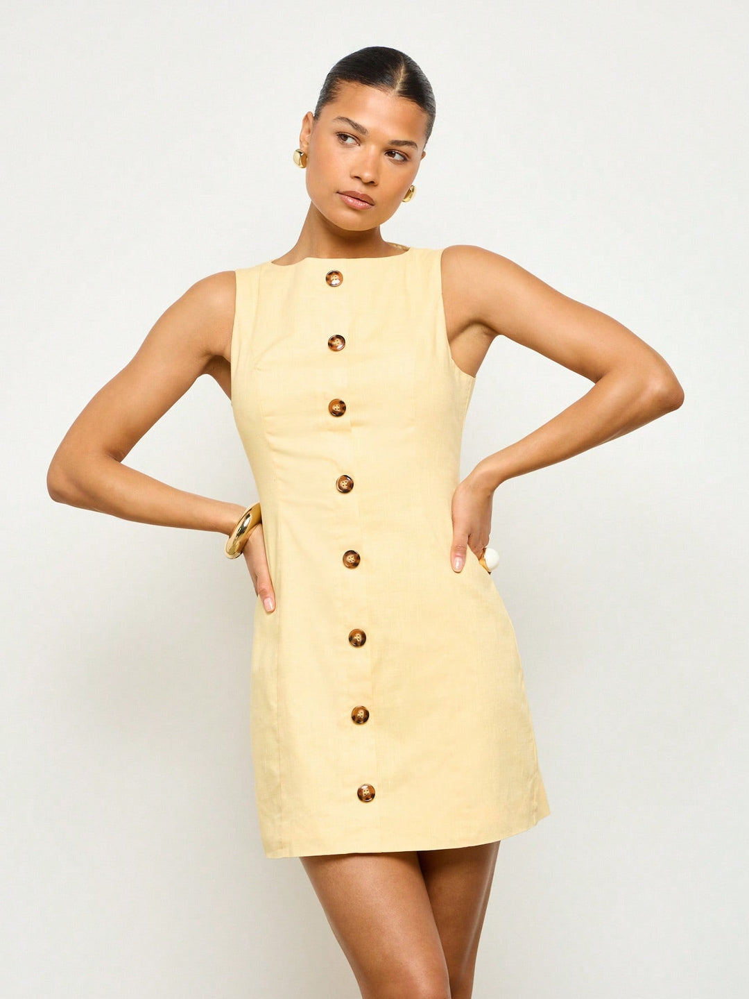 Rochie mini SHEIN, galben