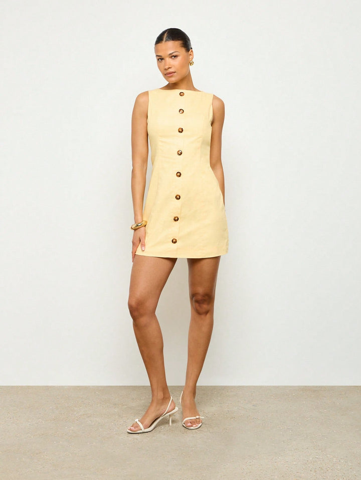 Rochie mini SHEIN, galben