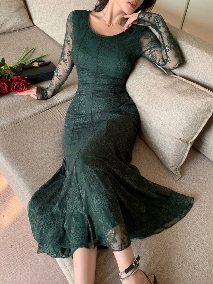 Rochie maxi SHEIN, verde