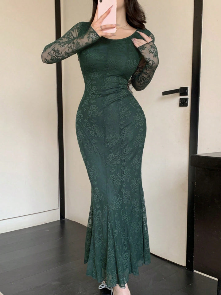 Rochie maxi SHEIN, verde