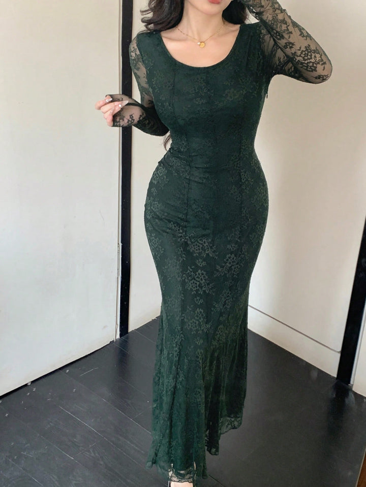 Rochie maxi SHEIN, verde