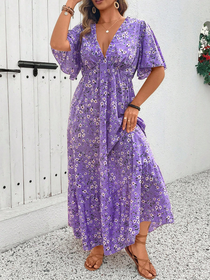 SHEIN maxi ruha, lila