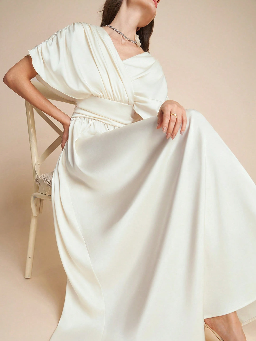 Rochie maxi SHEIN, portocaliu