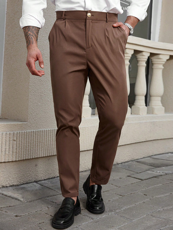 Pantaloni SHEIN, maro