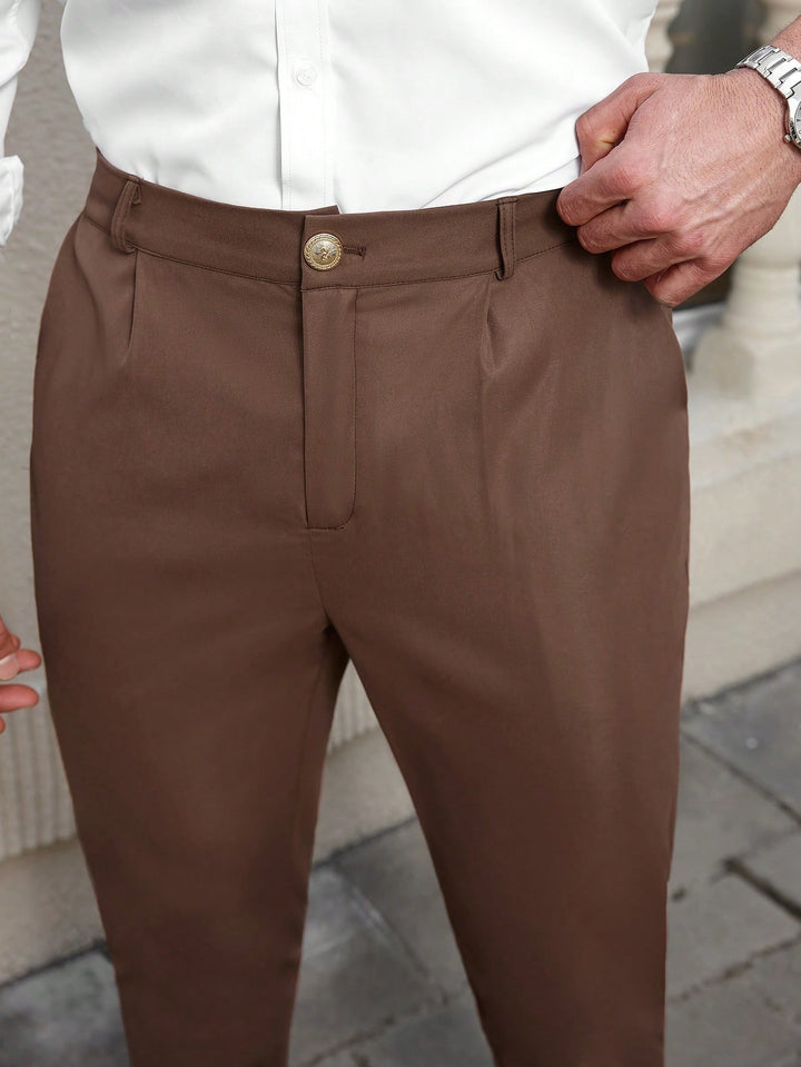 Pantaloni SHEIN, maro