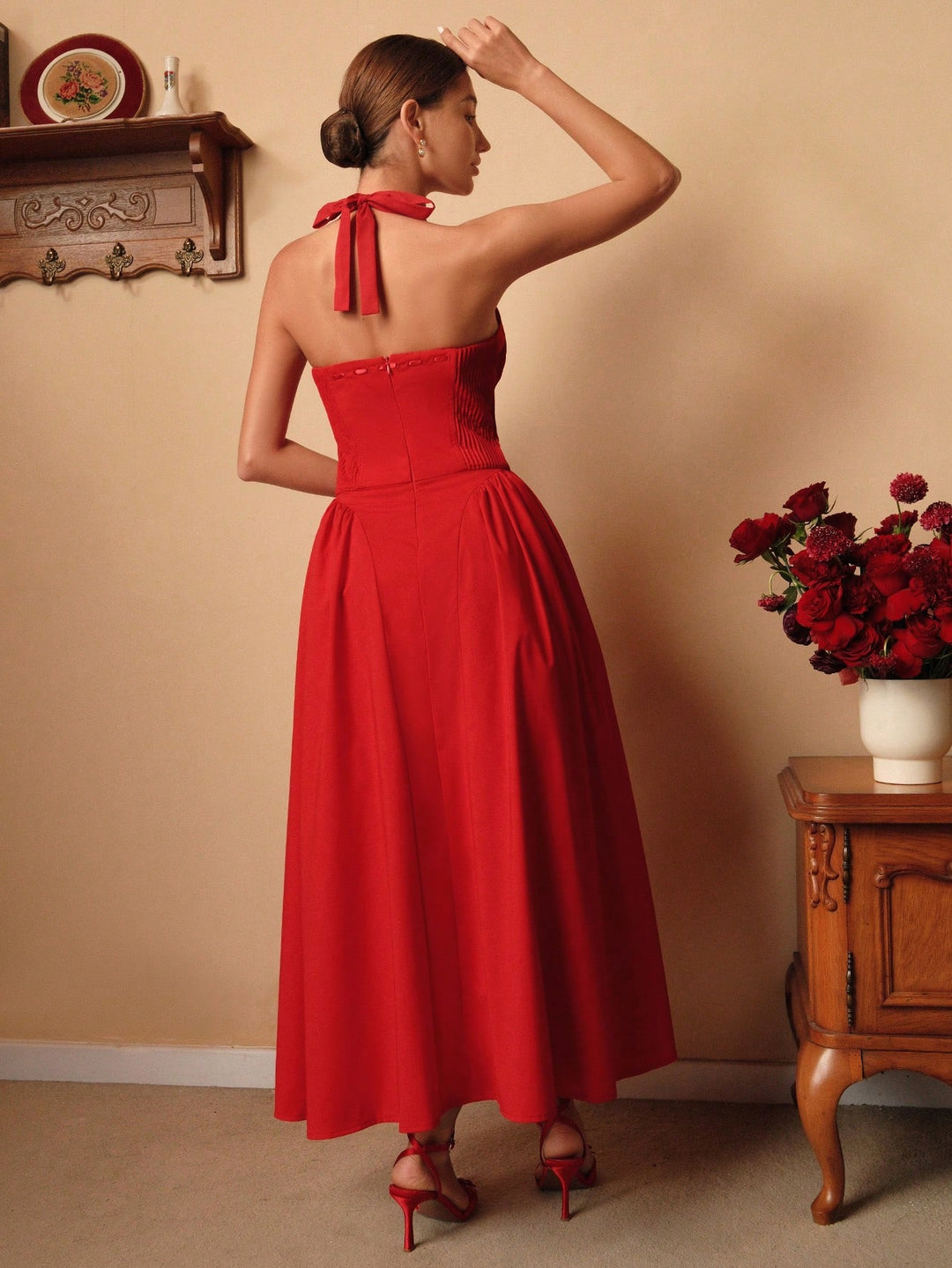 Rochie maxi SHEIN, roșu