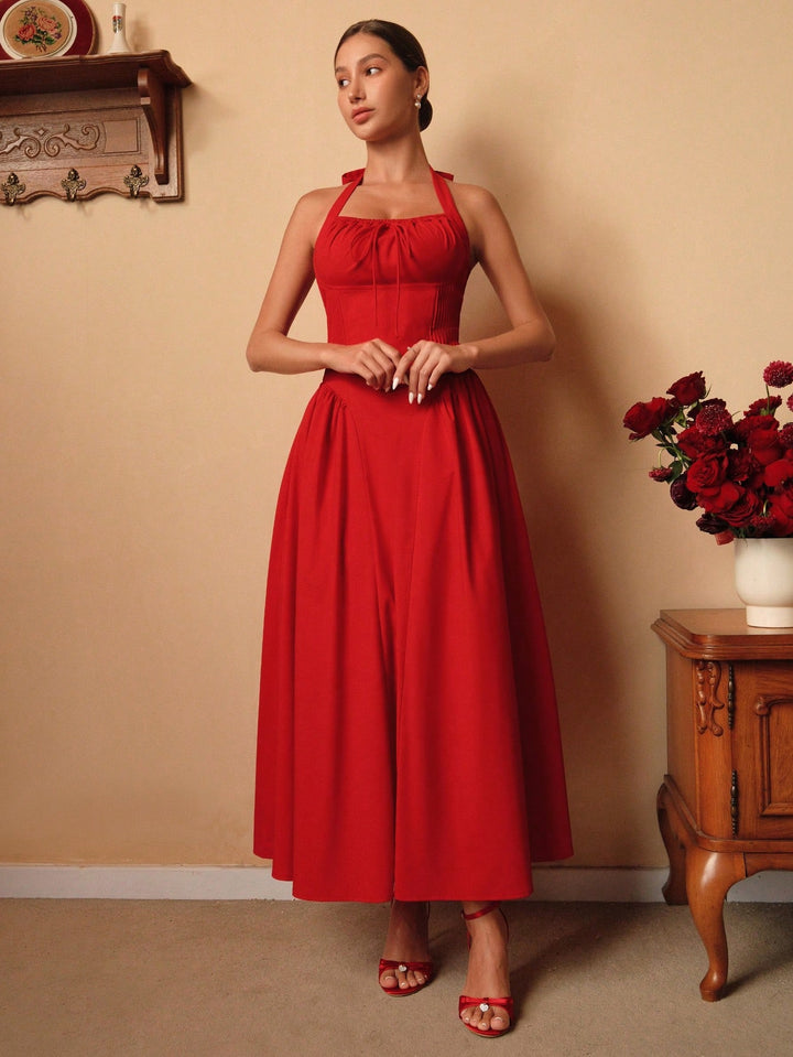 Rochie maxi SHEIN, roșu