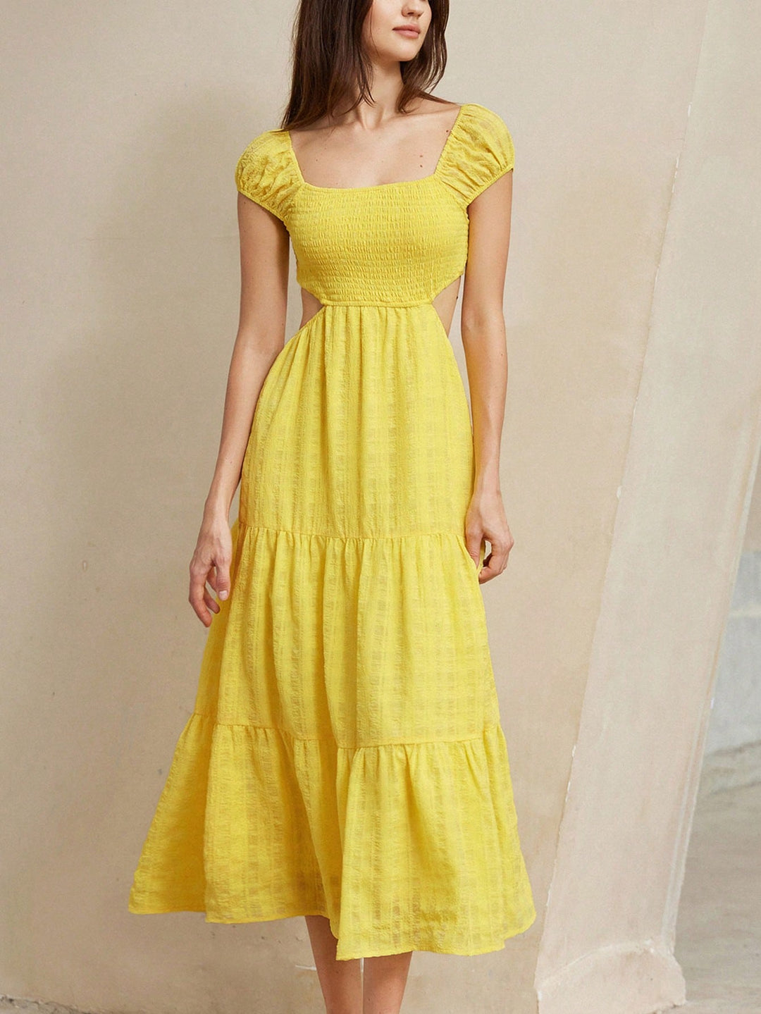 Rochie maxi SHEIN, galben