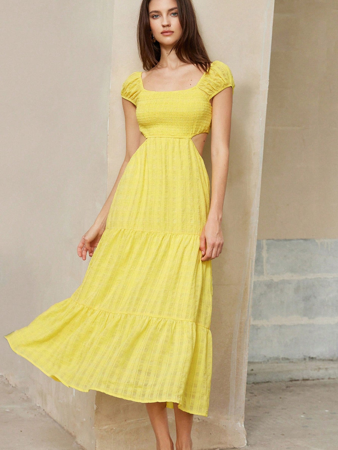Rochie maxi SHEIN, galben
