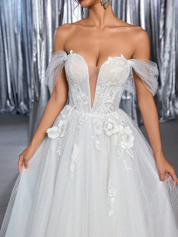 Rochie de mireasă SHEIN, alb