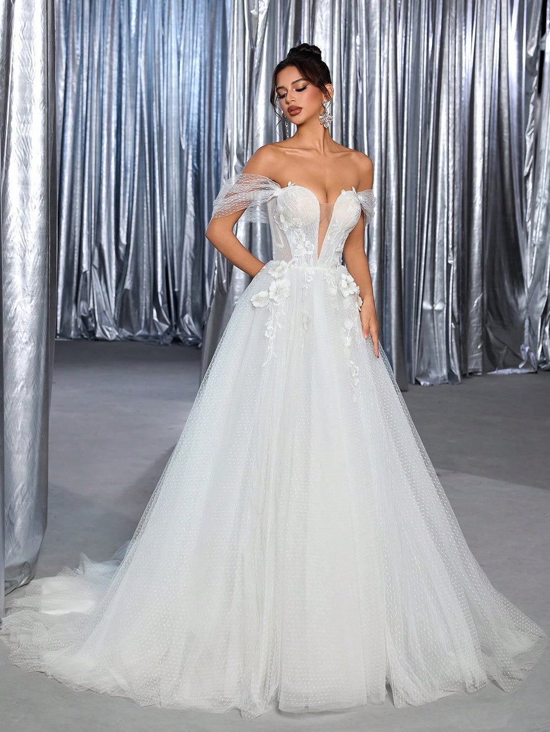 Rochie de mireasă SHEIN, alb