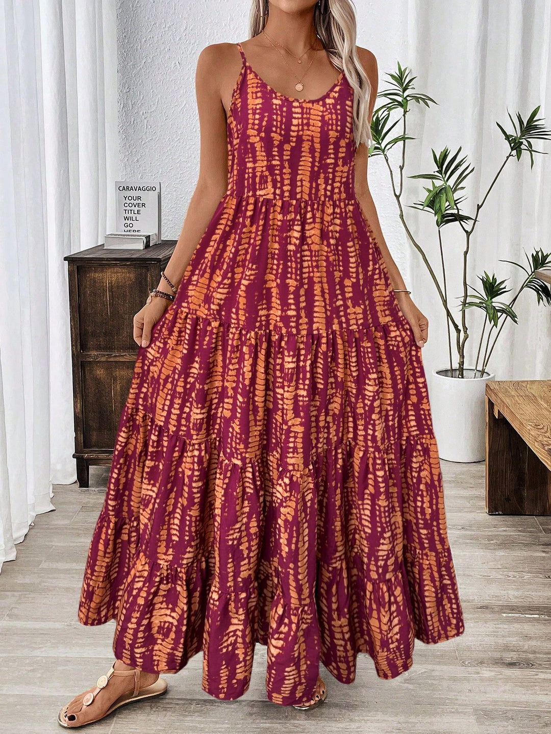 Rochie maxi SHEIN, mix culori