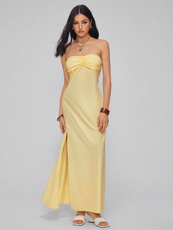 Rochie maxi SHEIN, galben